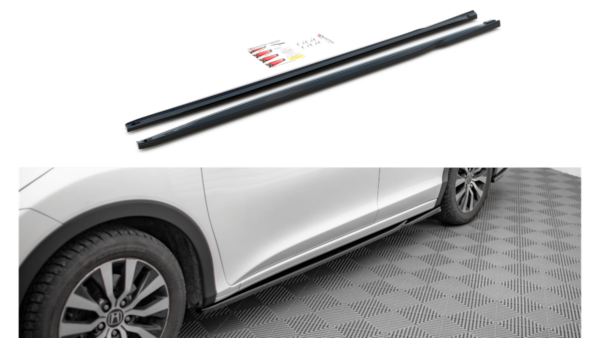 Lip Spoiler Honda Civic IX Side Skirts Gloss Black