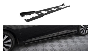 Lip Spoiler Honda Civic X Side Skirts Street Pro Black + Gloss Flaps