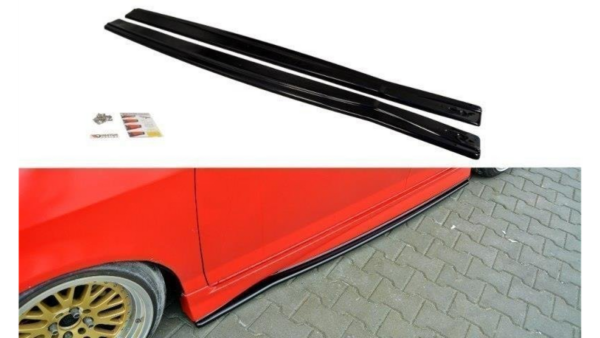 Lip Spoiler Honda Jazz I Side Skirts Mugen Style Gloss Black