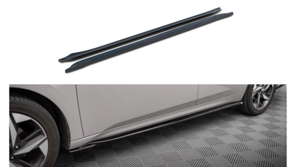 Lip Spoiler Hyundai Elantra VII Side Skirts Gloss Black