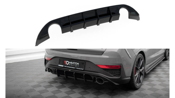 Lip Spoiler Hyundai I30 III Facelift N Rear Valance Gloss Black