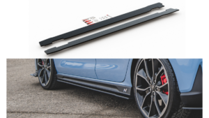 Lip Spoiler Hyundai I30 III N Side Skirts Racing v.1 Red