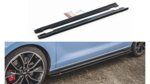 Lip Spoiler Hyundai I30 III N Side Skirts v.4 Gloss Black