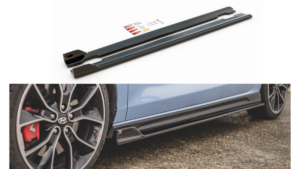 Lip Spoiler Hyundai I30 III N Side Skirts v.5 Gloss Black
