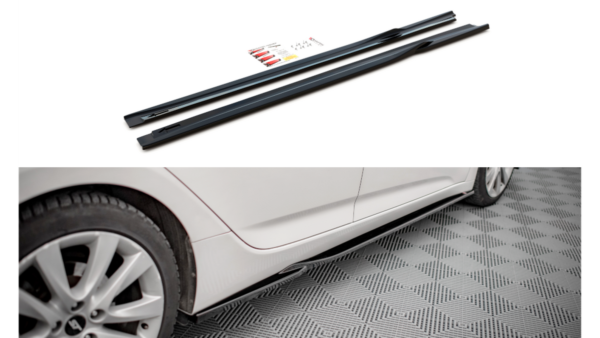 Lip Spoiler Hyundai I40 I Side Skirts Gloss Black