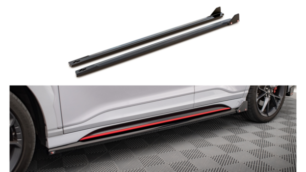 Side Skirts Hyundai Kona N Mk1 Flaps v.1 Gloss Black