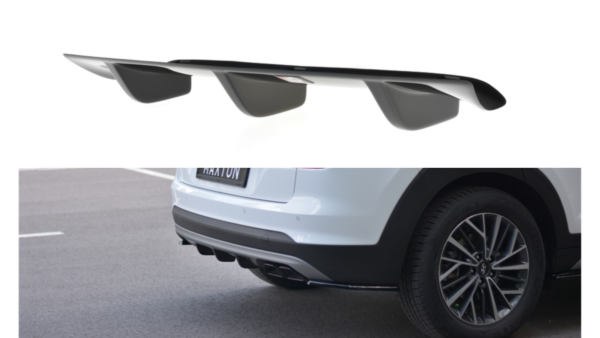 Lip Spoiler Hyundai Tucson III Facelift Rear Valance Gloss Black