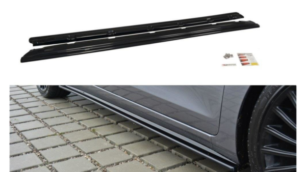 Lip Spoiler Hyundai i30 II Side Skirts Gloss Black