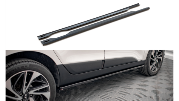 Lip Spoiler Hyundai ix35 I Side Skirts Gloss Black