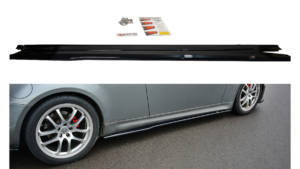 Lip Spoiler Infiniti G35 Side Skirts Gloss Black
