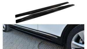 Lip Spoiler Infiniti QX70 Side Skirts Gloss Black
