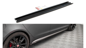 Lip Spoiler Jaguar XF R-Sport II Side Skirts Gloss Black