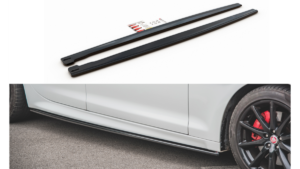 Lip Spoiler Jaguar XJ X351 Side Skirts Gloss Black