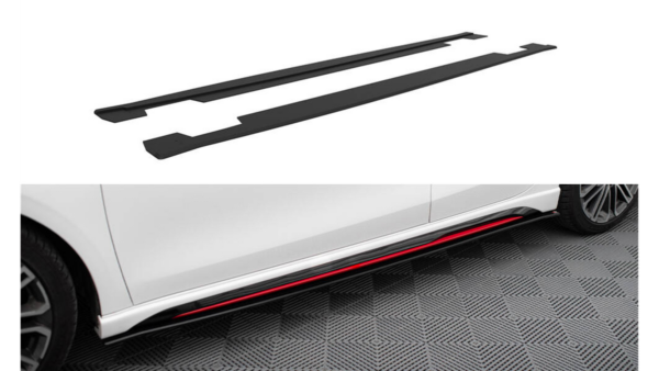 Lip Spoiler Kia Ceed III GT Proceed I Side Skirts Street Pro Black-Red