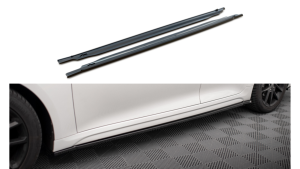 Lip Spoiler Kia Optima IV Facelift Side Skirts Gloss Black