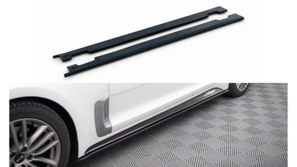 Lip Spoiler Kia Stinger I GT GT-Line Side Skirts Gloss Black