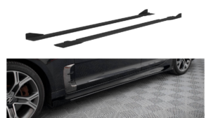 Lip Spoiler Kia Stinger I GT GT-Line Side Skirts Street Pro Black + Gloss Flaps