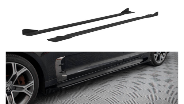 Lip Spoiler Kia Stinger I GT GT-Line Side Skirts Street Pro Black + Gloss Flaps