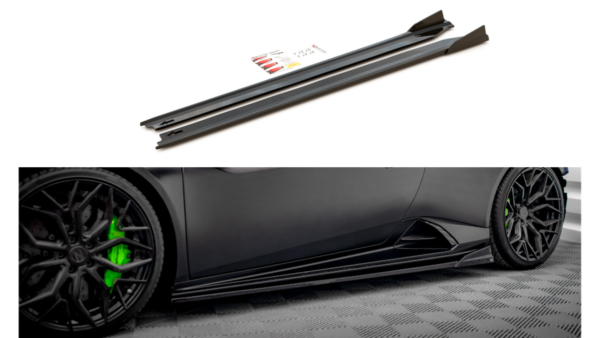 Lip Spoiler Lamborghini Huracan EVO Side Skirts Gloss Black