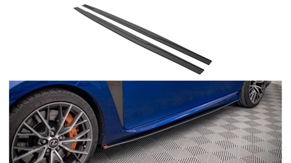 Lip Spoiler Lexus GS F IV Facelift Side Skirts Street Pro Black-Red