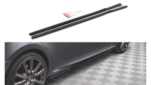 Lip Spoiler Lexus GS F Sport IV(L10) Side Skirts Gloss Black