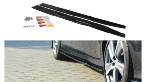 Lip Spoiler Lexus GS IV Facelift Side Skirts Gloss Black