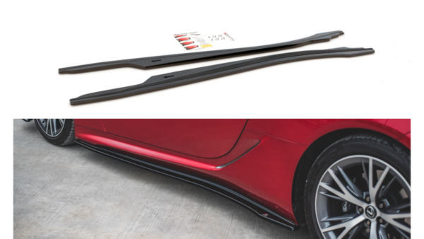 Lip Spoiler Lexus LC 500 Side Skirts Gloss Black