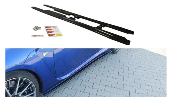 Lip Spoiler Lexus RC F Side Skirts Gloss Black
