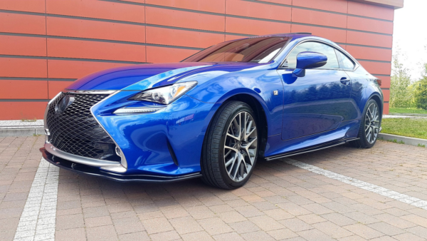 Lip Spoiler Lexus RC Side Skirts Gloss Black