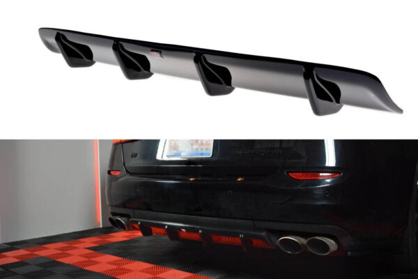 Diffuser Maserati Quattroporte VI Rear Valance Gloss Black