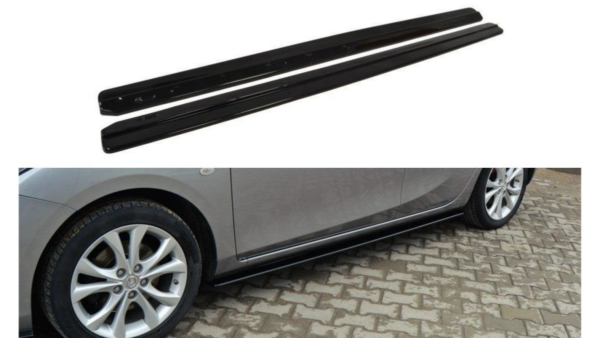 Lip Spoiler Mazda 3 II Sport Side Skirts Gloss Black