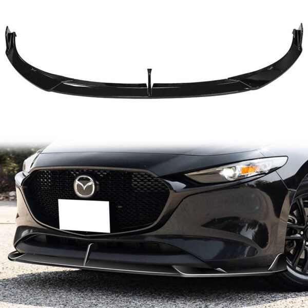 Lip Spoiler Mazda 3 IV BP esi stange läikiv must