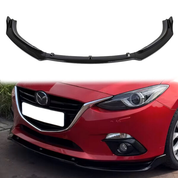 Lip Spoiler Mazda 6 III esi stange läikiv must