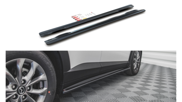 Lip Spoiler Mazda CX-3 Side Skirts Gloss Black