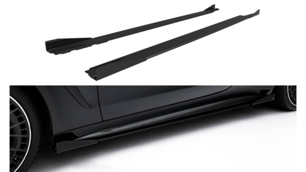 pol_pl_Dokladka-Mercedes-AMG-CLE-53-C236-Progi-Street-Pro-Black-Red-Gloss-Flaps-283115_6.png Side Skirts Mercedes-AMG CLE 53 C236 Street Pro Black-Red + Gloss Flaps