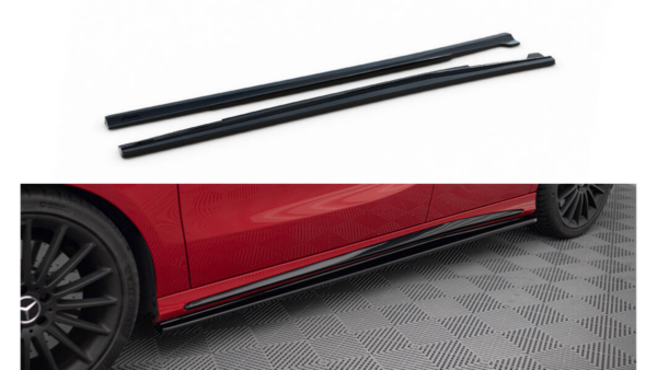 Diffuser Mercedes-Benz A W176 / CLA 117 AMG / CLA 117 AMG-Line Facelift Side Skirts Gloss Black