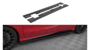 Lip Spoiler Mercedes-Benz A W176 Facelift Side Skirts Street Pro Black