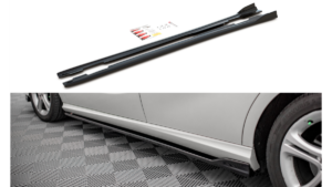 Lip Spoiler Mercedes-Benz A W176 Side Skirts v.1 Gloss Black