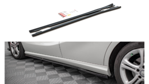 Lip Spoiler Mercedes-Benz A W176 Side Skirts v.2 Gloss Black