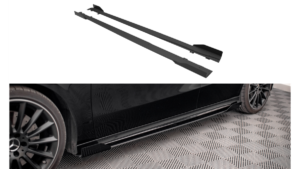 Lip Spoiler Mercedes-Benz A35 AMG Aero Pack W177 Side Skirts Street Pro Black + Gloss Flaps