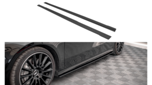 Lip Spoiler Mercedes-Benz A35 AMG Aero Pack W177 Side Skirts Street Pro Black-Red