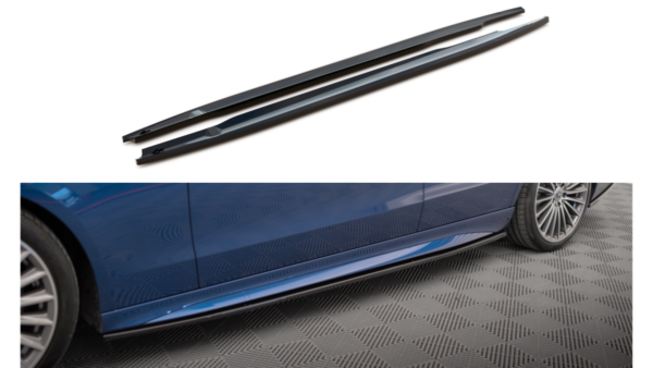 Lip Spoiler Mercedes-Benz C 43 AMG W206 Side Skirts Gloss Black