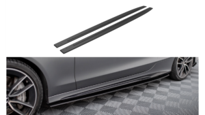 Lip Spoiler Mercedes-Benz C C205 C43 Facelift Side Skirts Street Pro Black