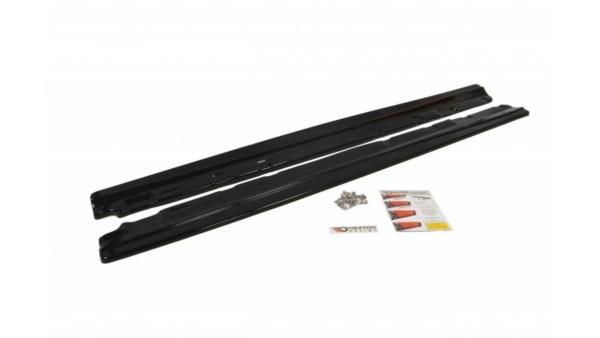 Lip Spoiler Mercedes-Benz C W204 Facelift Side Skirts Gloss Black