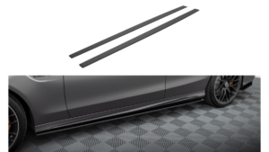 Lip Spoiler Mercedes-Benz C W205 C63 Facelift Side Skirts Street Pro Black