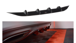 Lip Spoiler Mercedes-Benz C W205 Rear Valance AMG-Line Gloss Black