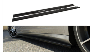 Lip Spoiler Mercedes-Benz C219 Side Skirts Gloss Black
