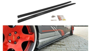 Lip Spoiler Mercedes-Benz CL C215 Side Skirts Gloss Black