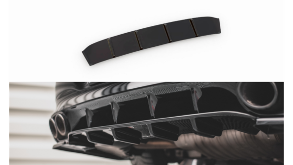 Lip Spoiler Mercedes-Benz CLA 35 Aero 45 Aero C118 Rear Valance Gloss Black