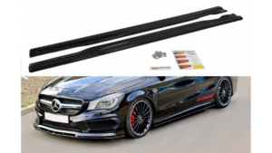 Lip Spoiler Mercedes-Benz CLA 45 AMG C117 A45 AMG W176 Side Skirts Gloss Black